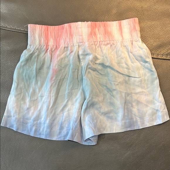 Pink and Blue Tie-Dye Girls Shorts, size M - Picture 2 of 4